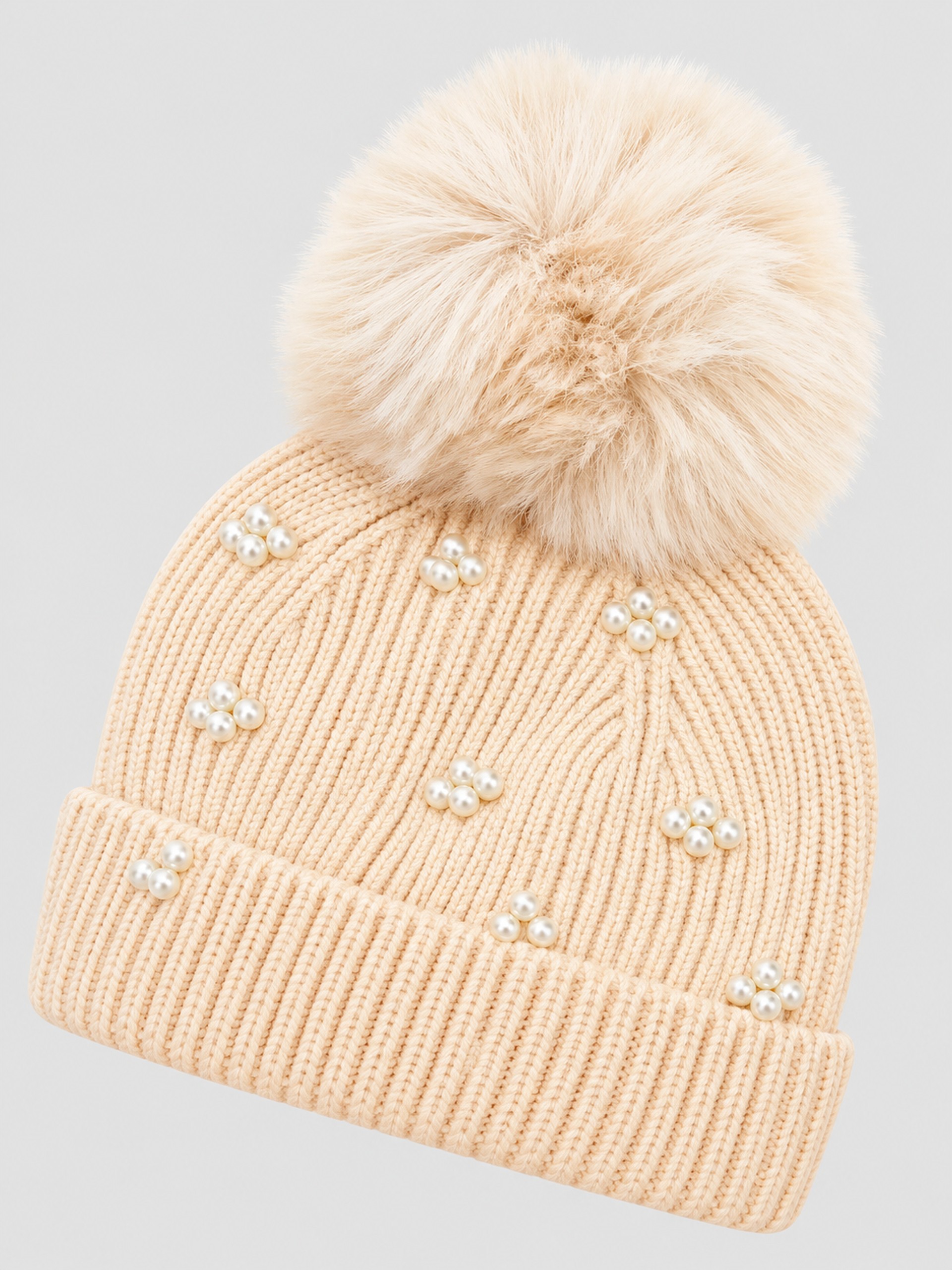 Gorro Mujer Crema Guess