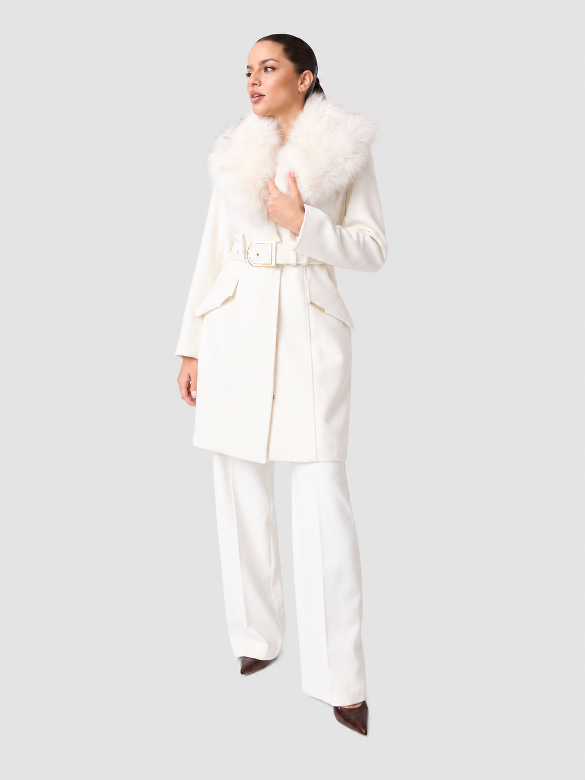 Chaqueta Mujer Crema Guess