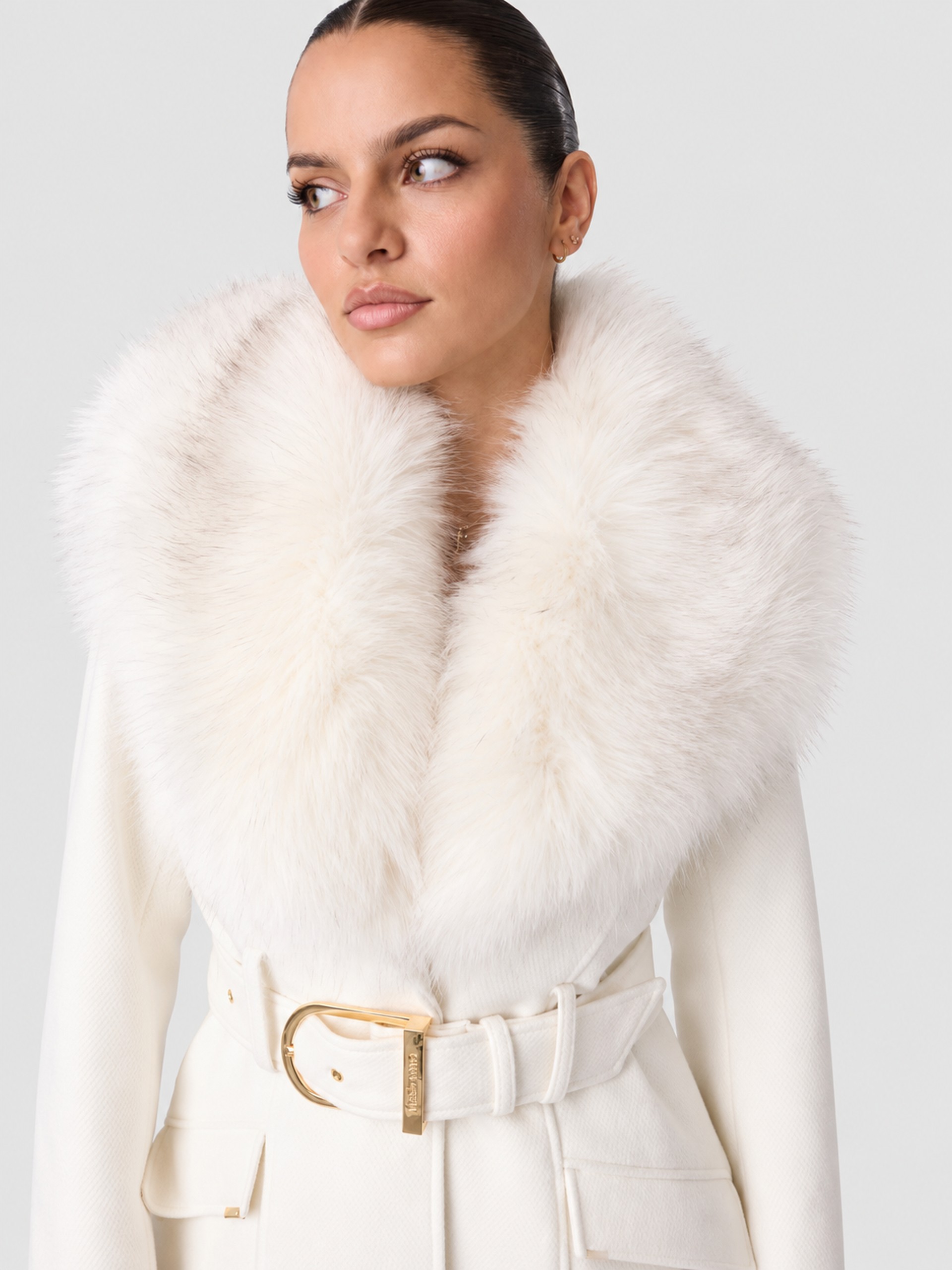 Chaqueta Mujer Crema Guess