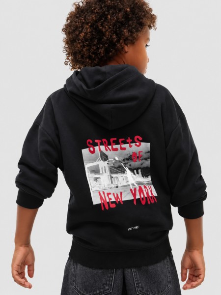 Sweatshirt Tommy Hilfiger Menino Flag Grafitti Hoodie