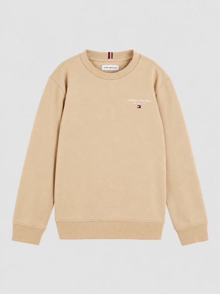 Sweatshirt Ni�o Casta�o Claro Tommy Jeans Kids