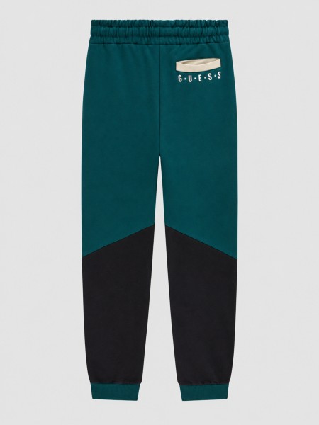 Cal�as Guess Menino Brushed Fleece Regular Pants
