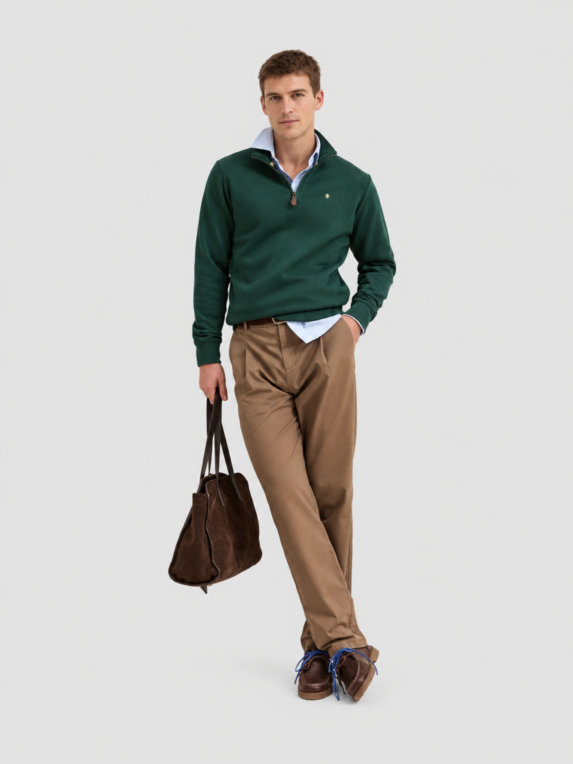 Sueter Hombre Verde Oscuro Lion Of Porches
