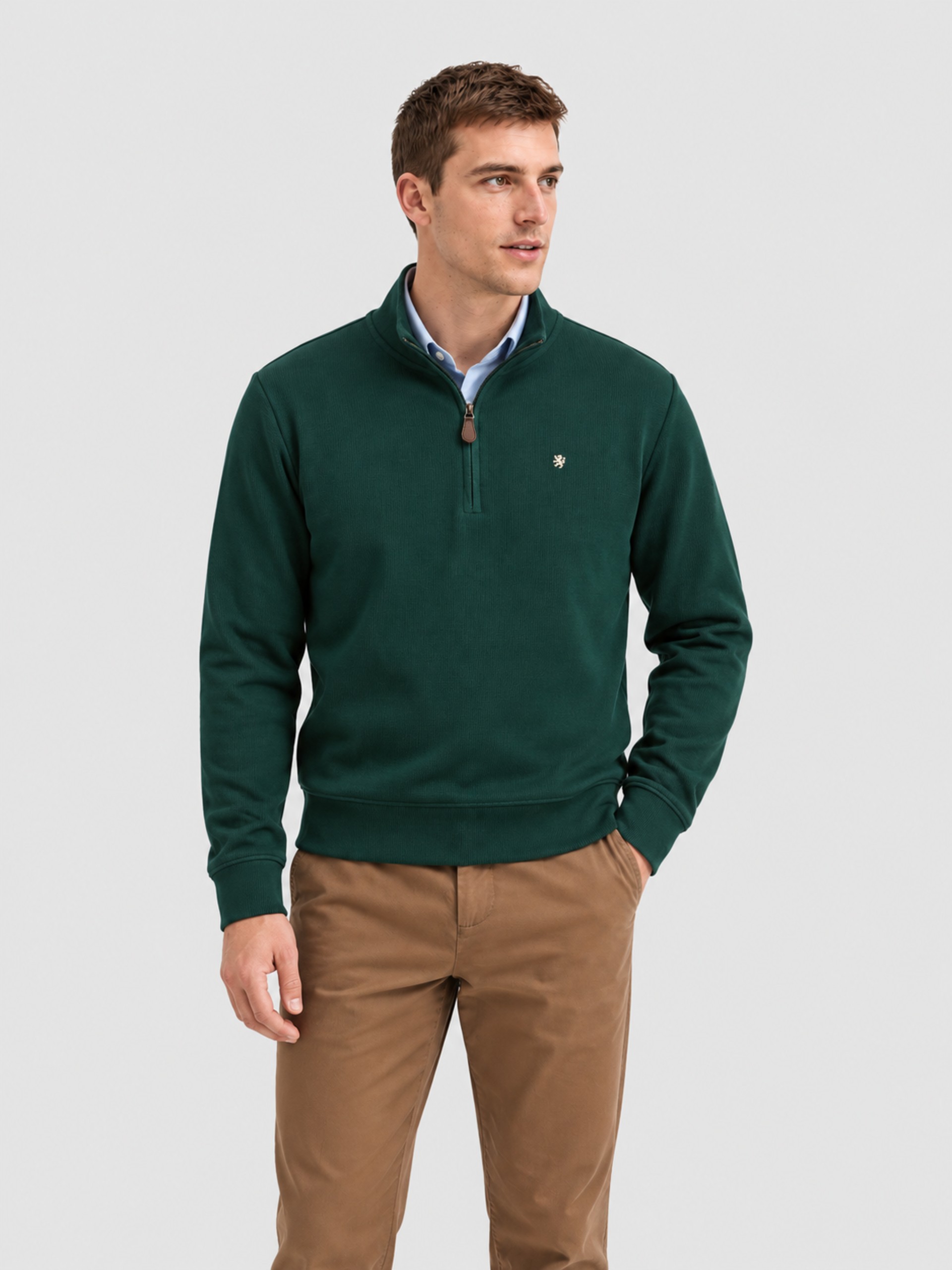 Sueter Hombre Verde Oscuro Lion Of Porches