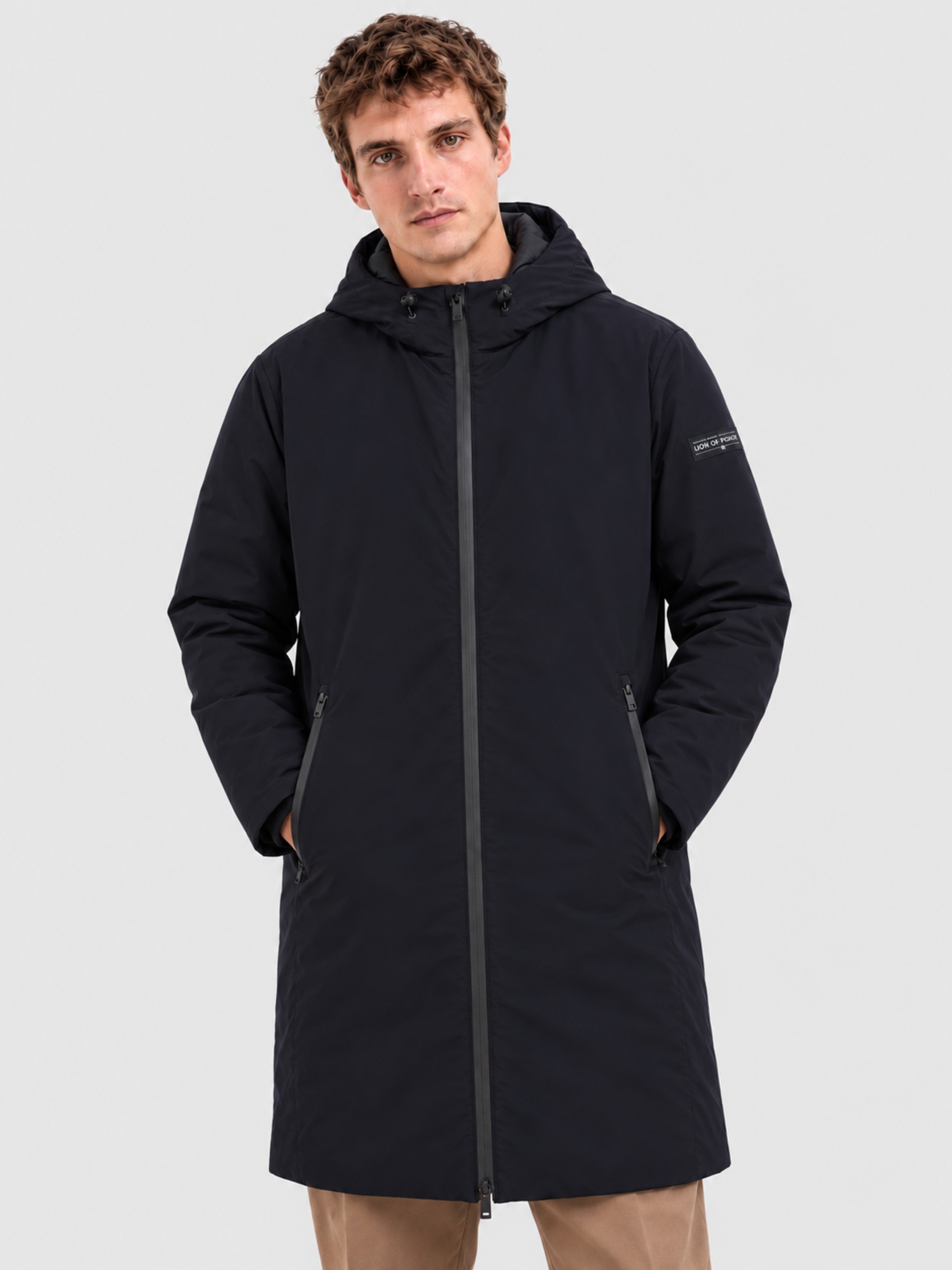 Jacket Man Navy Blue Lion Of Porches