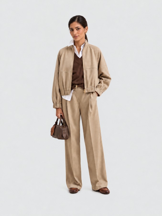 Chaqueta Mujer Beige Lion Of Porches