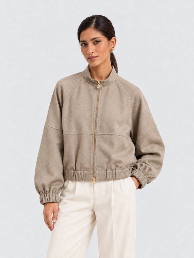 Chaqueta Mujer Beige Lion Of Porches