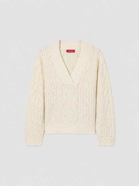 Sueter Mujer Crema Lion Of Porches