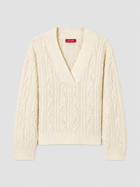 Sueter Mujer Crema Lion Of Porches