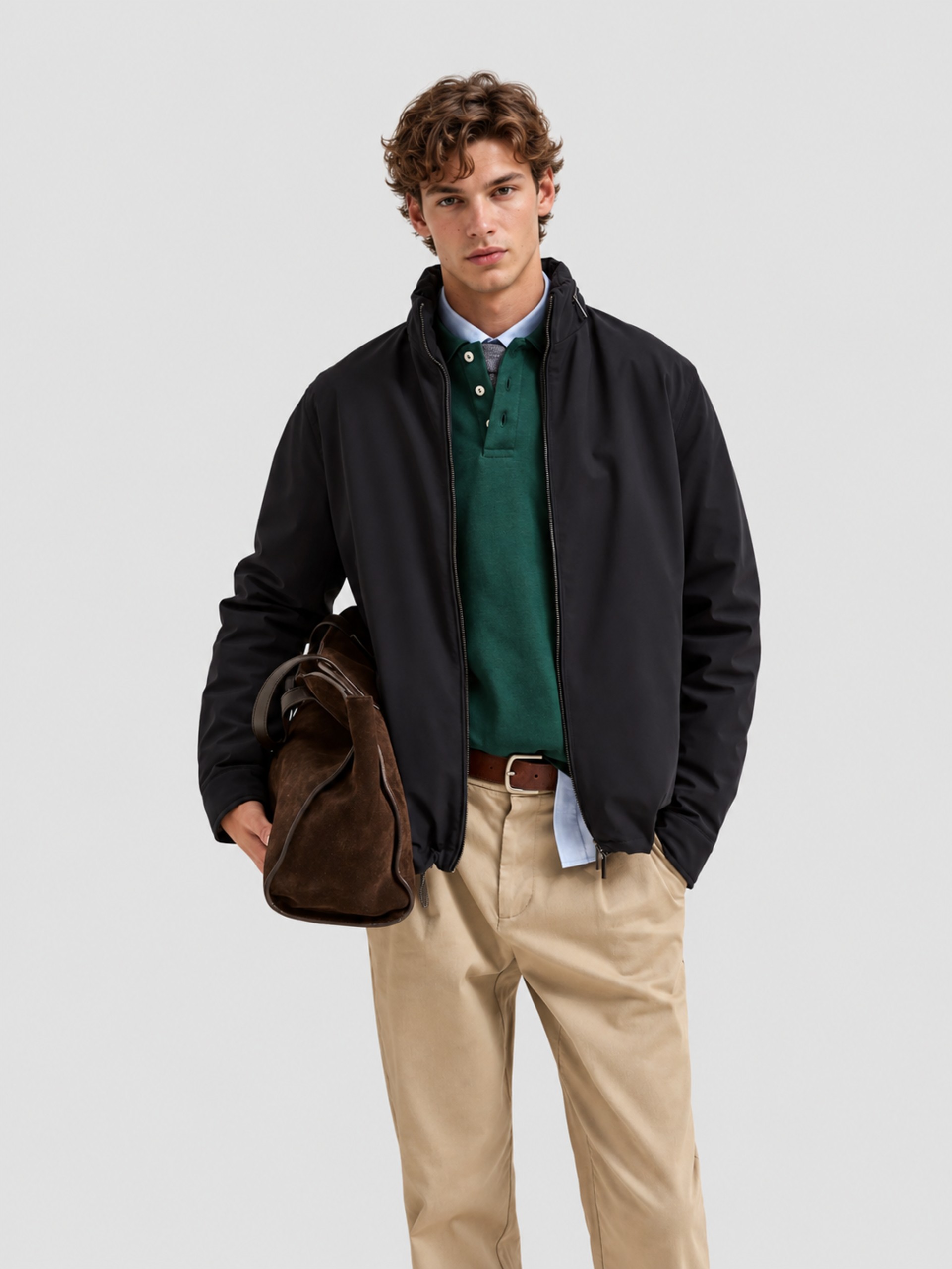 Jacket Man Navy Blue Lion Of Porches