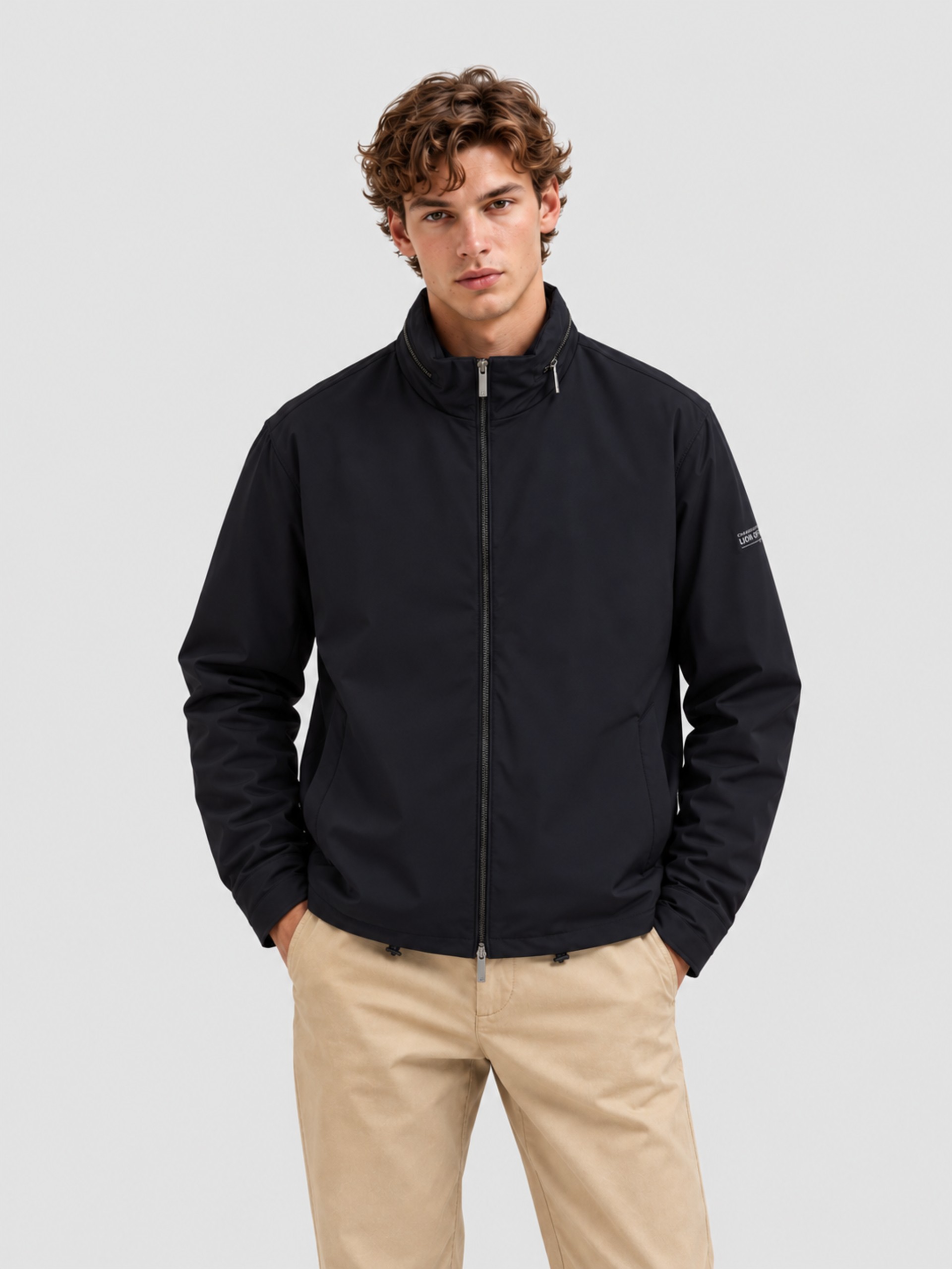 Jacket Man Navy Blue Lion Of Porches