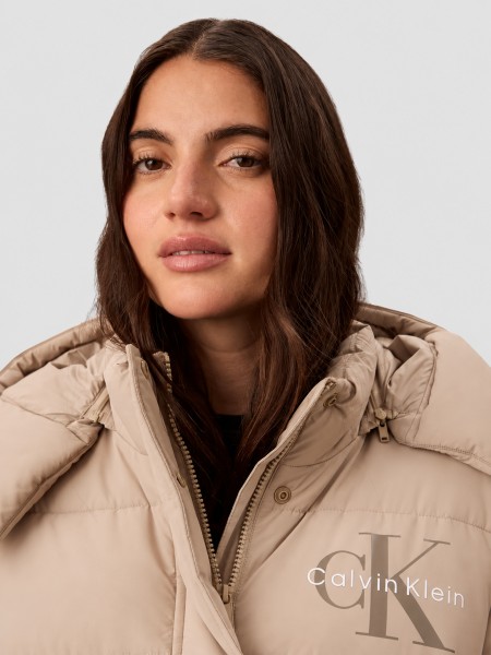 Kispo Calvin Klein  Mulher Matte Mw Monologo Short Puffer