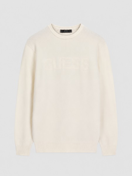 Camisola Guess Homem Noburo Cn Logo Reverse Ls Swtr