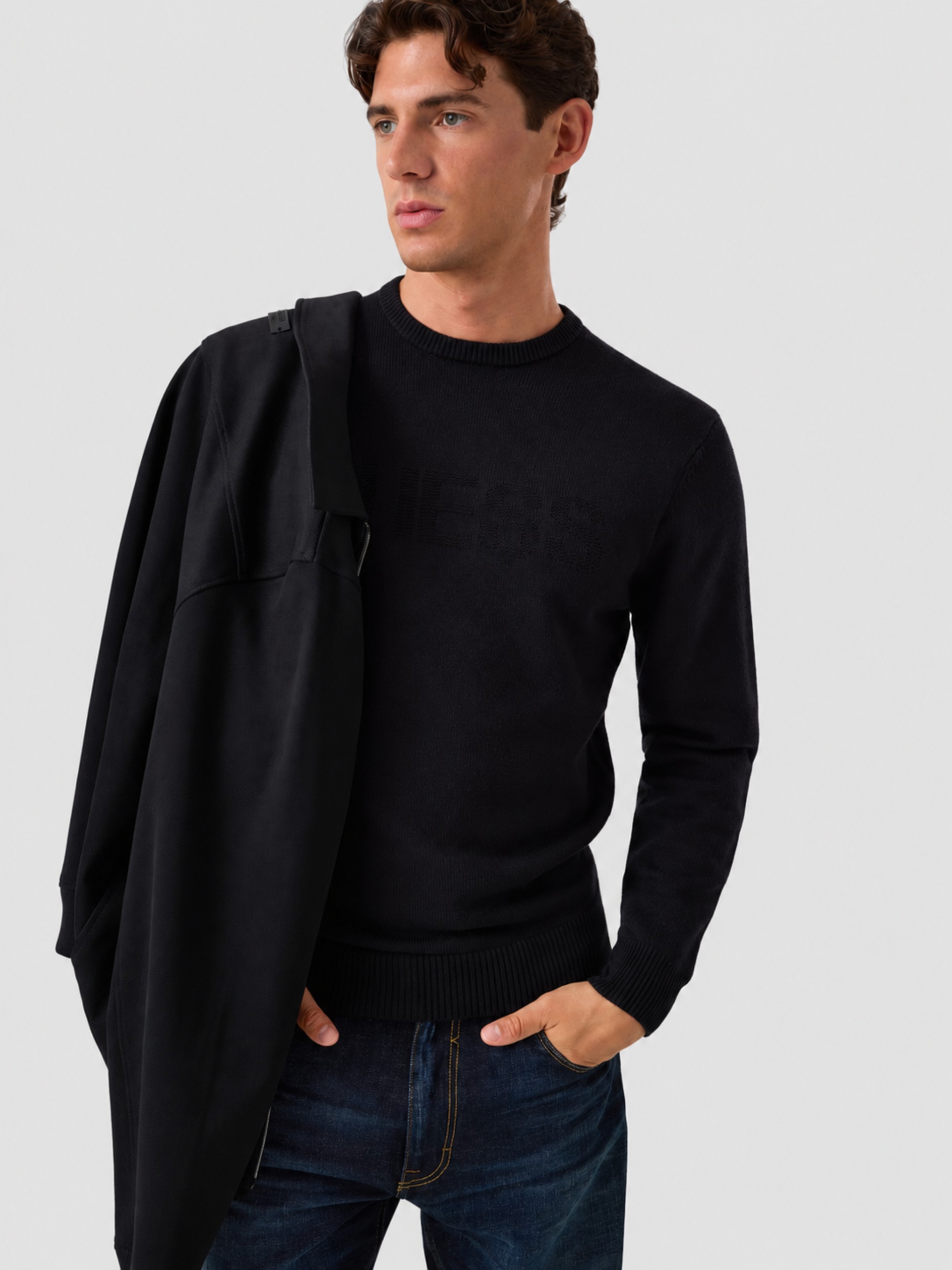 Sueter Hombre Azul Marino Guess