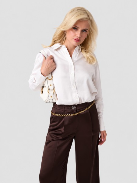Camisa Guess Mulher Ls Carolyn Logo Shirt
