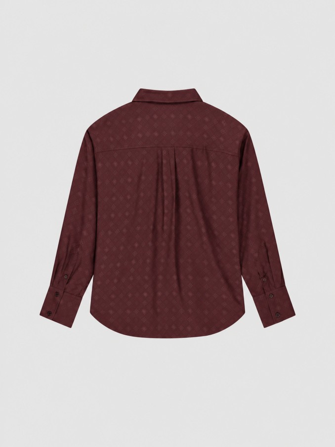 Camisa Mujer Marrón Guess
