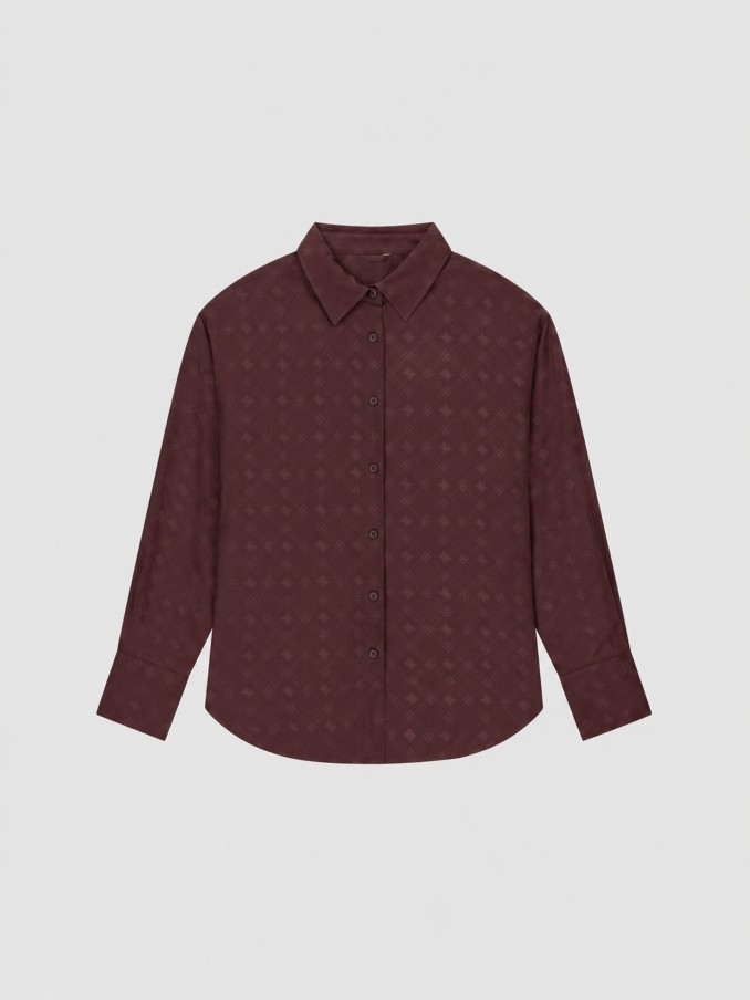 Camisa Mujer Marrón Guess