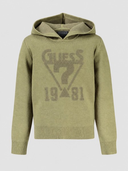 Sweatshirt Niño Tropa Verde Guess Sweatshirt Niño Tropa Verde Guess