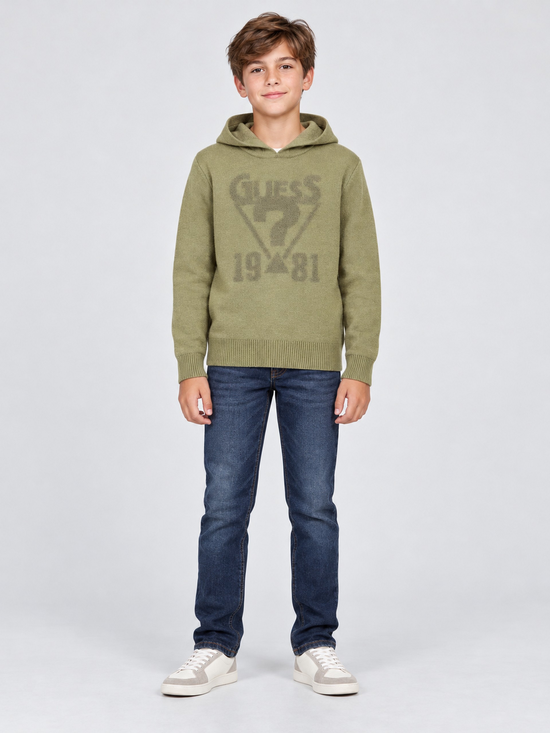 Sweatshirt Niño Tropa Verde Guess