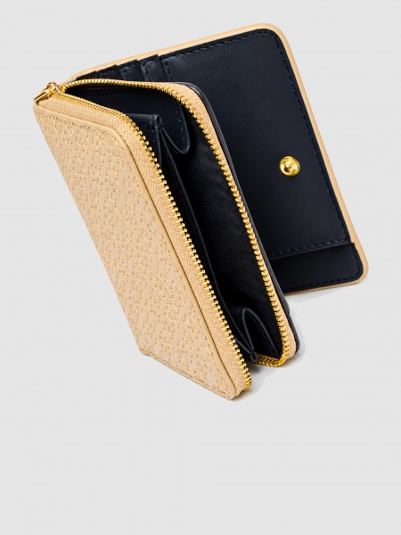 Carteira Tommy Hilfiger Mulher Th Icon Med Za W/flap Mono
