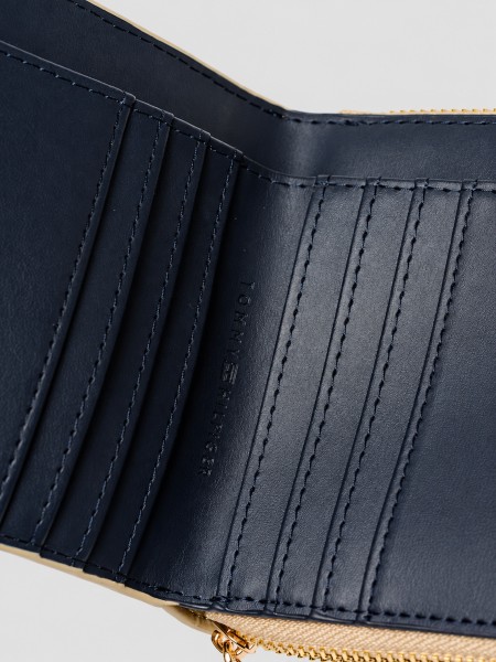 Carteira Tommy Hilfiger Mulher Th Icon Med Za W/flap Mono