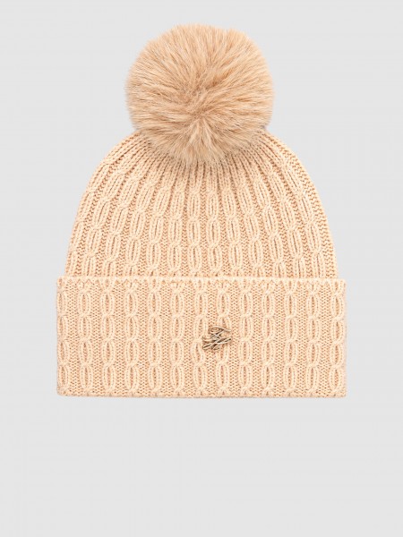 Gorro Tommy Hilfiger Mulher Th Script Cable Pom Beanie