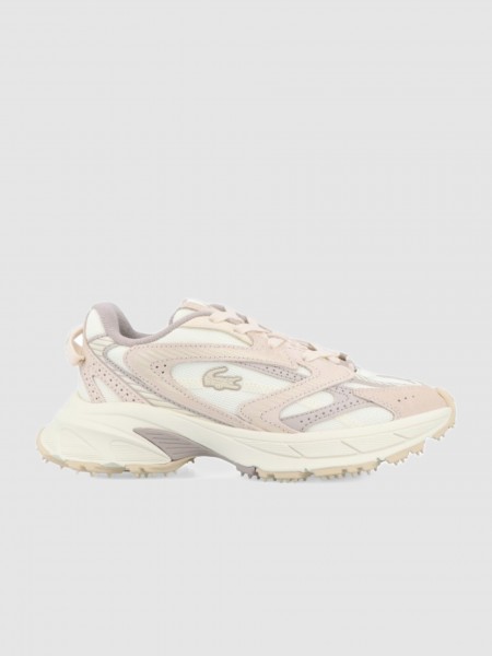 Sapatilha Lacoste Mulher Womens L003 Neo Shot Shimmering Neutrals Story Sneakers