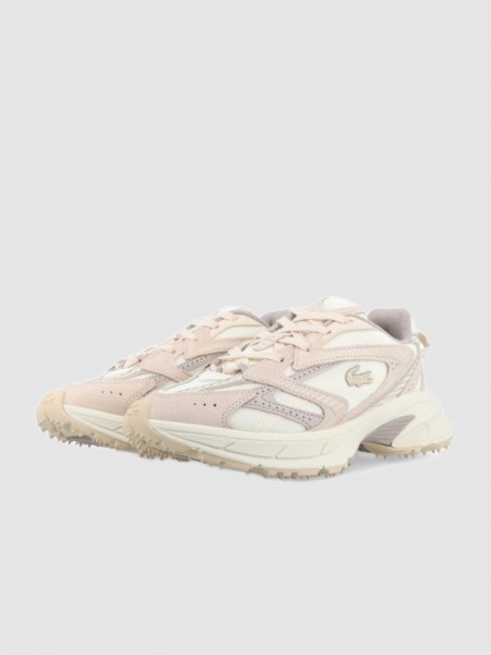 Sapatilha Lacoste Mulher Womens L003 Neo Shot Shimmering Neutrals Story Sneakers