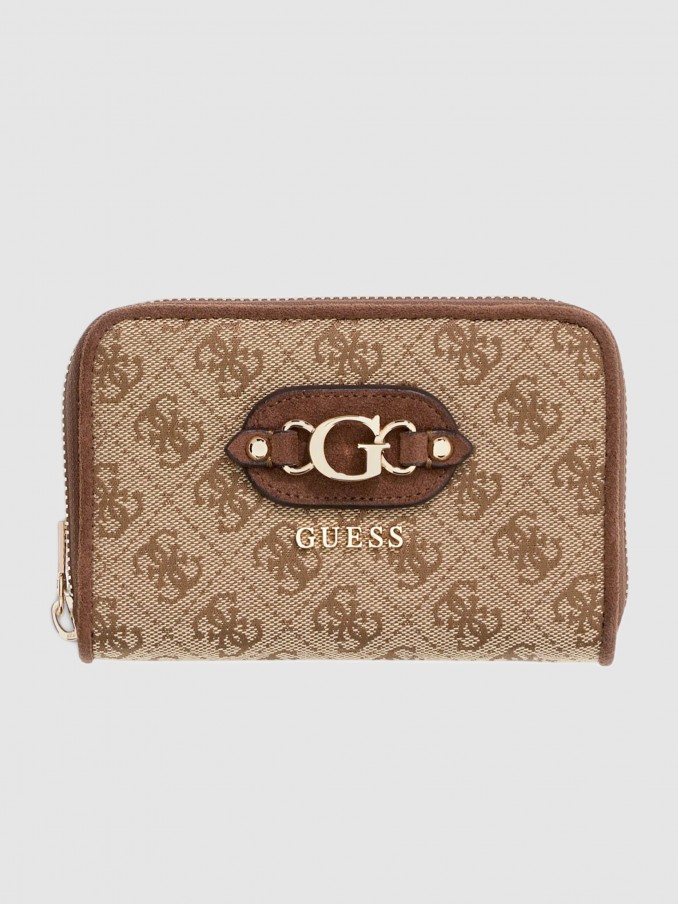 Carteira Guess Mulher Samantha Slg Med Zip Around