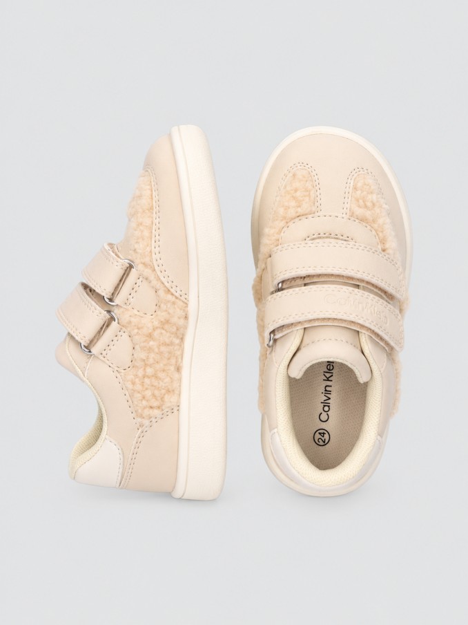 Tenis Niña Crema Calvin Klein