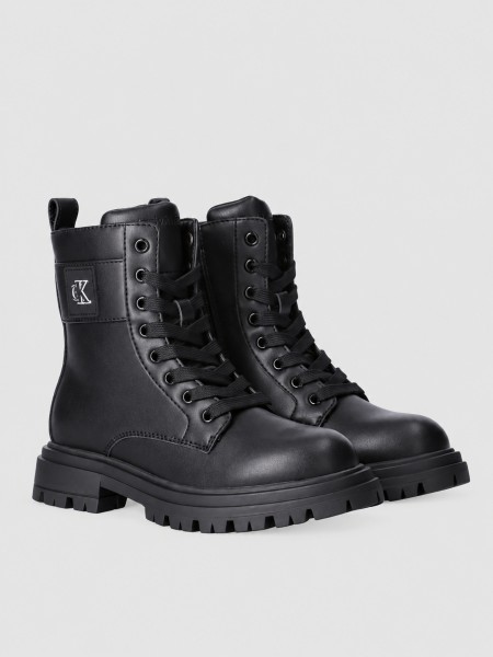 Botas Ni�a Negro Calvin Klein