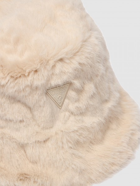 Chap�u Guess Mulher Ilde Faux Fur Braided Cap
