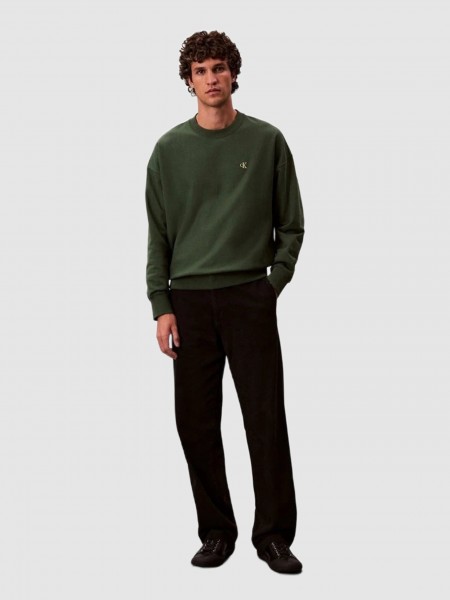 Sweatshirt Calvin Klein  Homem Ls Cl 350Terry Mongrm Cn Swtshrt