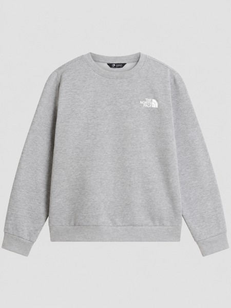Sweatshirt The North Face Menino Teen Evolution Box Nse Crew Tnf Pale Grey Heather
