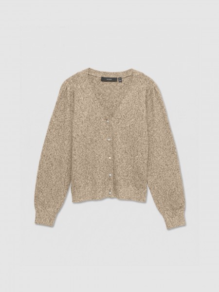 Jacket Woman Beige Vero Moda Jacket Woman Beige Vero Moda