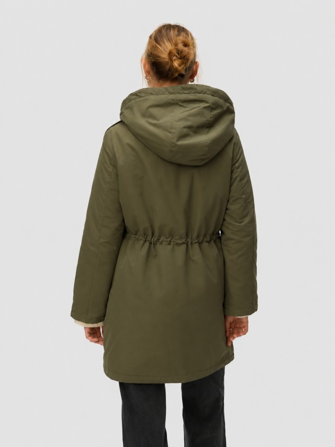 Parka Mujer Verde Oscuro Vero Moda