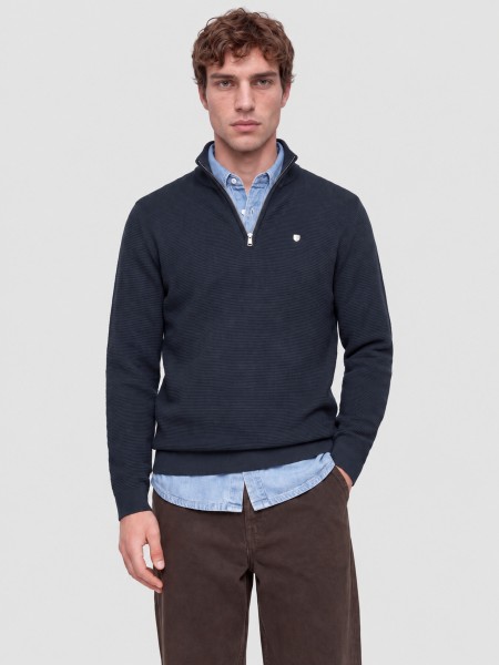 Camisola Jack & Jones Homem Jprbluryan Knit Half Zip