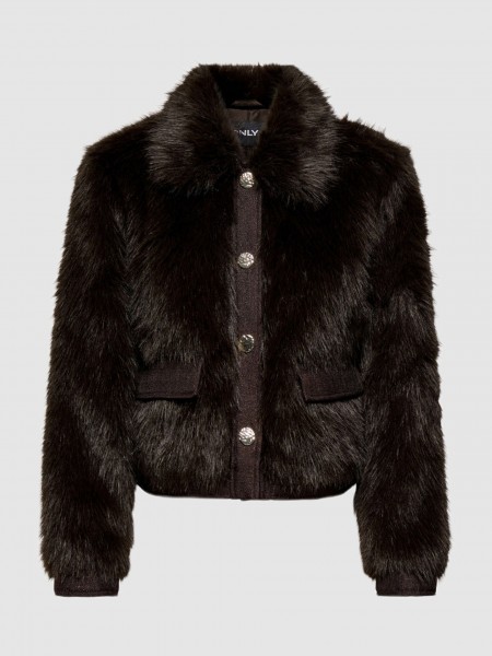 Chaqueta Mujer Castaño Oscuro Only Chaqueta Mujer Castaño Oscuro Only