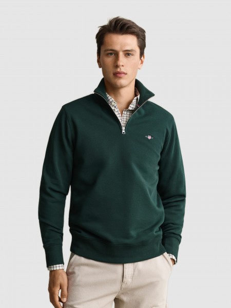 Sweatshirt Gant Homem Reg Shield Half Zip Sweat