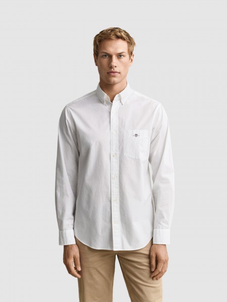 Camisa Gant Homem Reg Classic Poplin Shirt