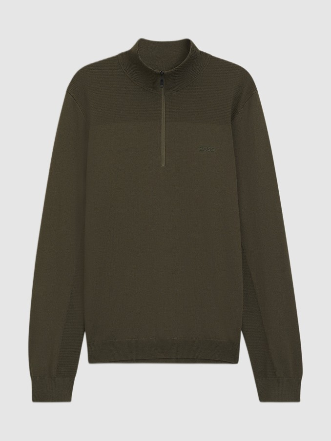Pullover Man Green Boss