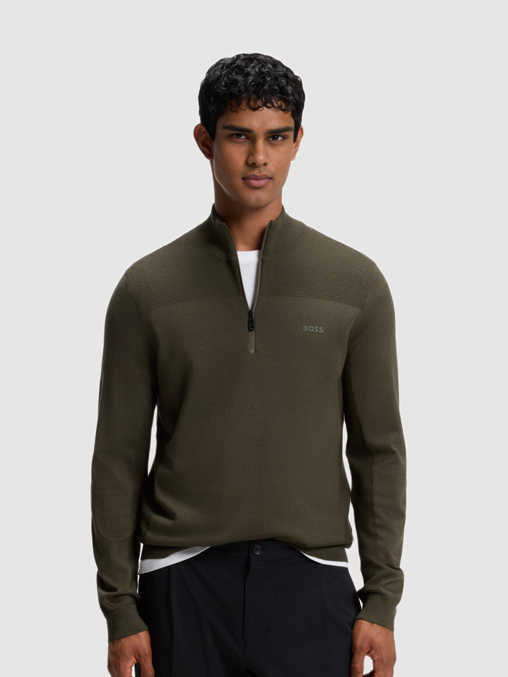 Pullover Man Green Boss
