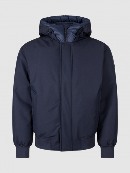 Jacket Man Navy Blue Boss