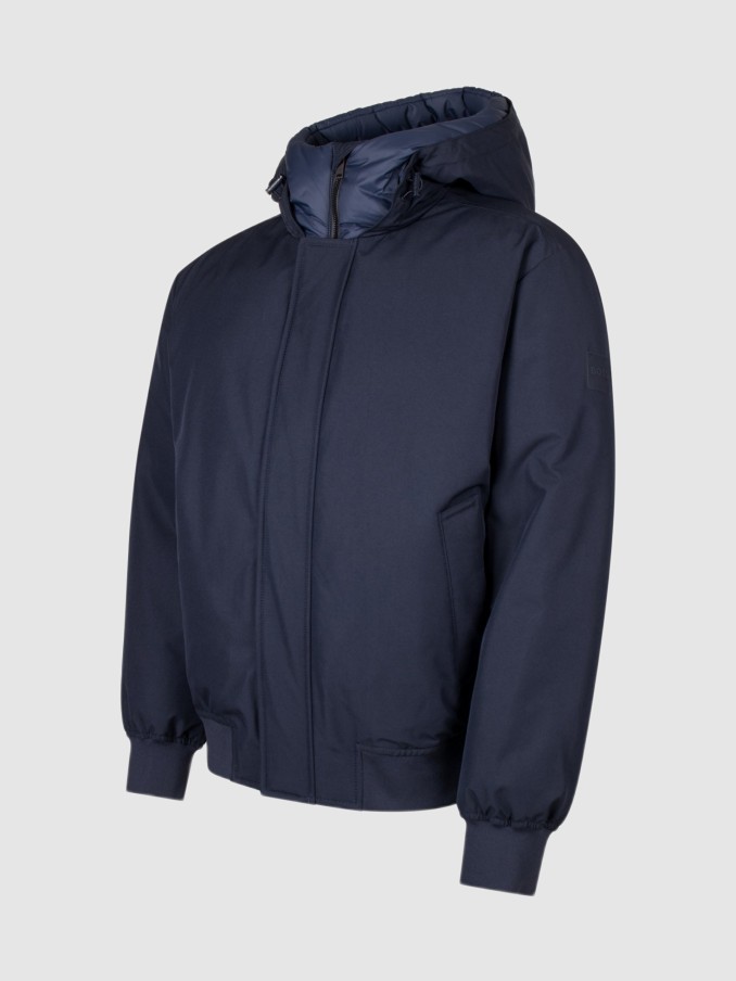 Jacket Man Navy Blue Boss