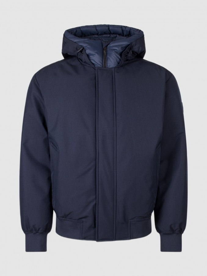 Jacket Man Navy Blue Boss