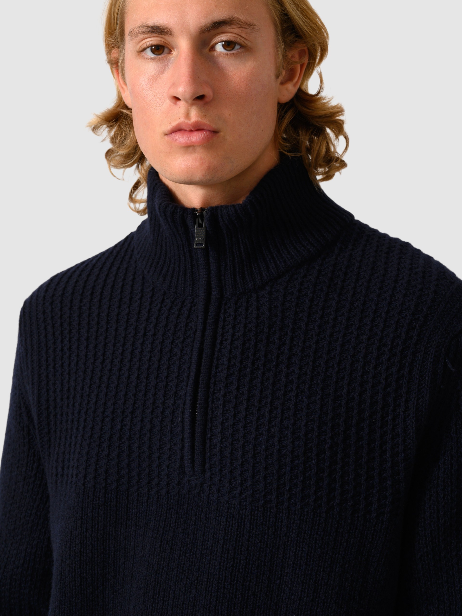 Pullover Man Navy Blue Boss