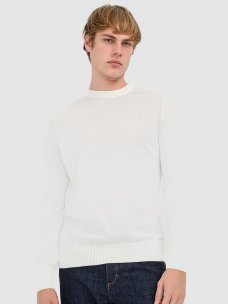 Pullover Man Cream Boss