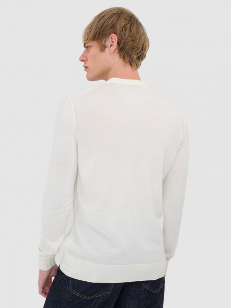 Pullover Man Cream Boss