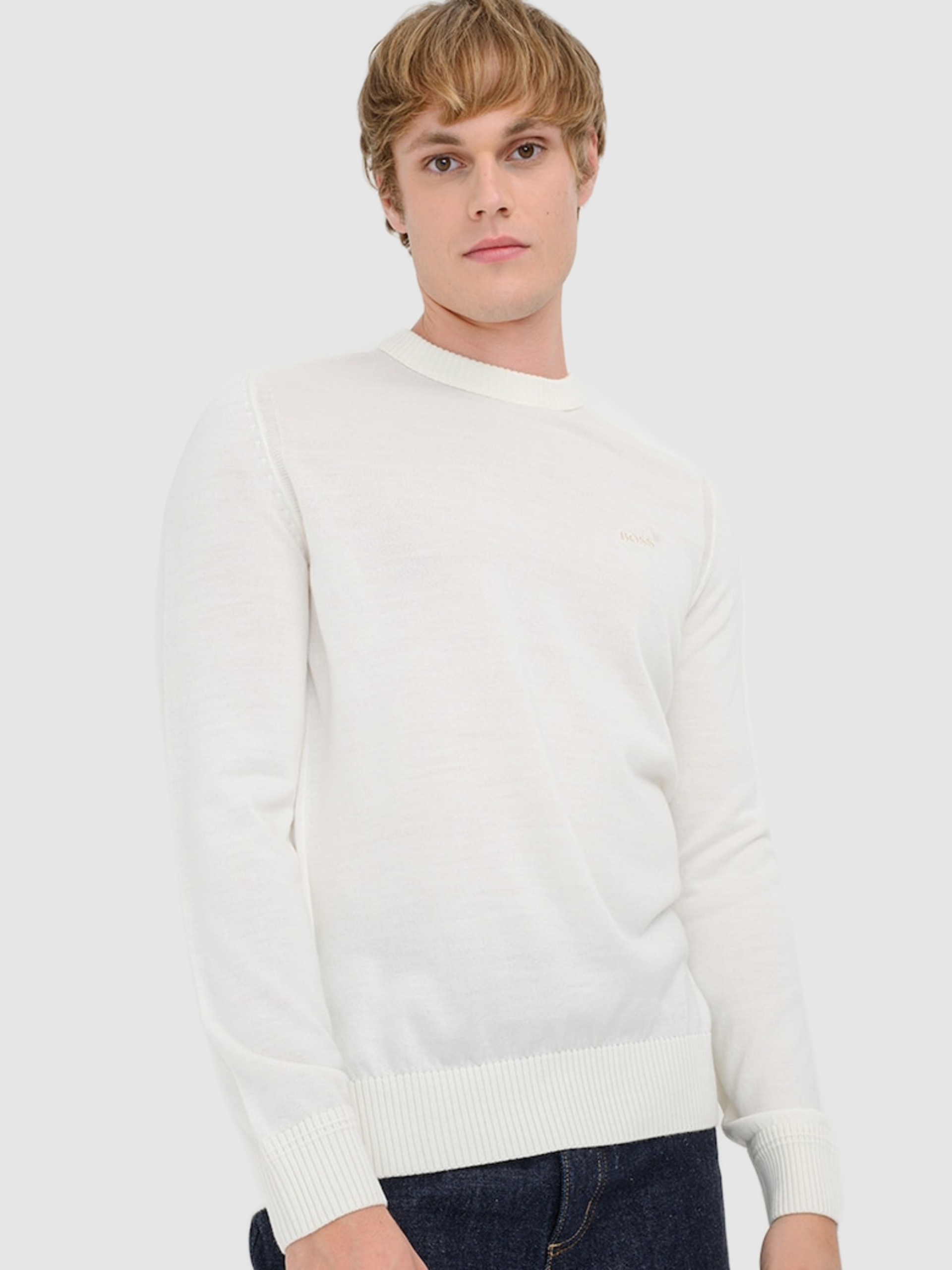 Pullover Man Cream Boss