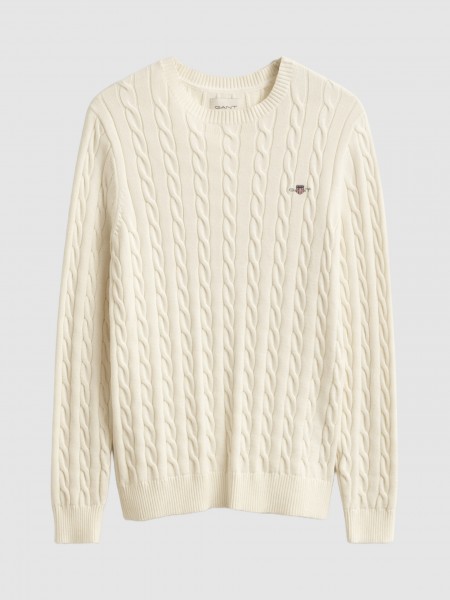 Camisola Gant Homem Cotton Cable C-Neck